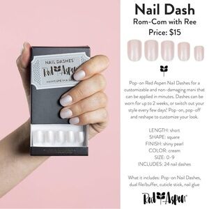 Rom-Com with Ree Red Aspen Nail Dash NIB